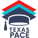 Texas PACE logo graduation cap